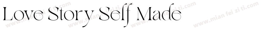 Love Story Self Made字体转换